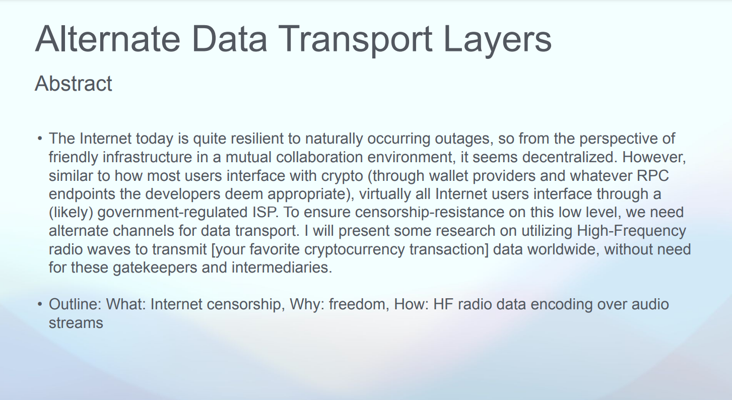 Alternate Data Transport Layers - Censorship.wtf