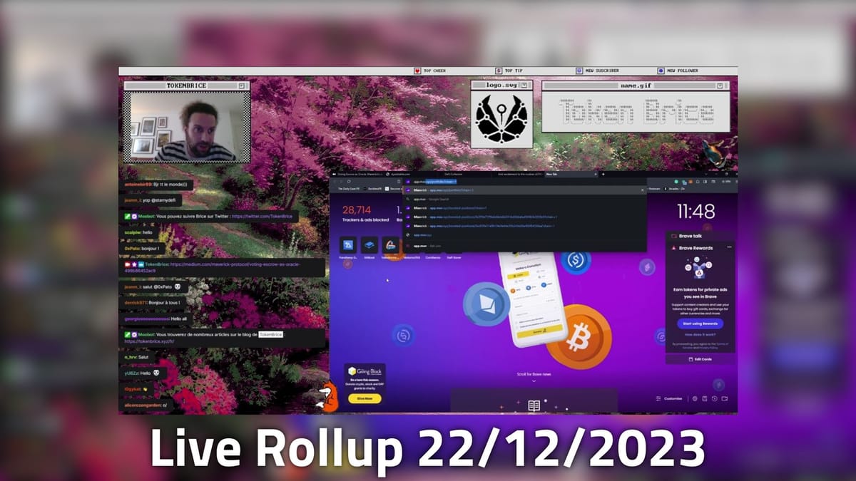 Live Rollup : Tokenbrice 22/12/2023