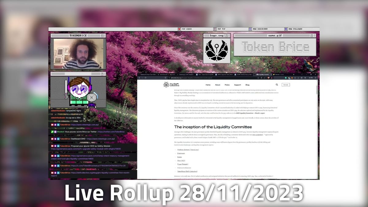 Live Rollup : Tokenbrice 28/11/2023