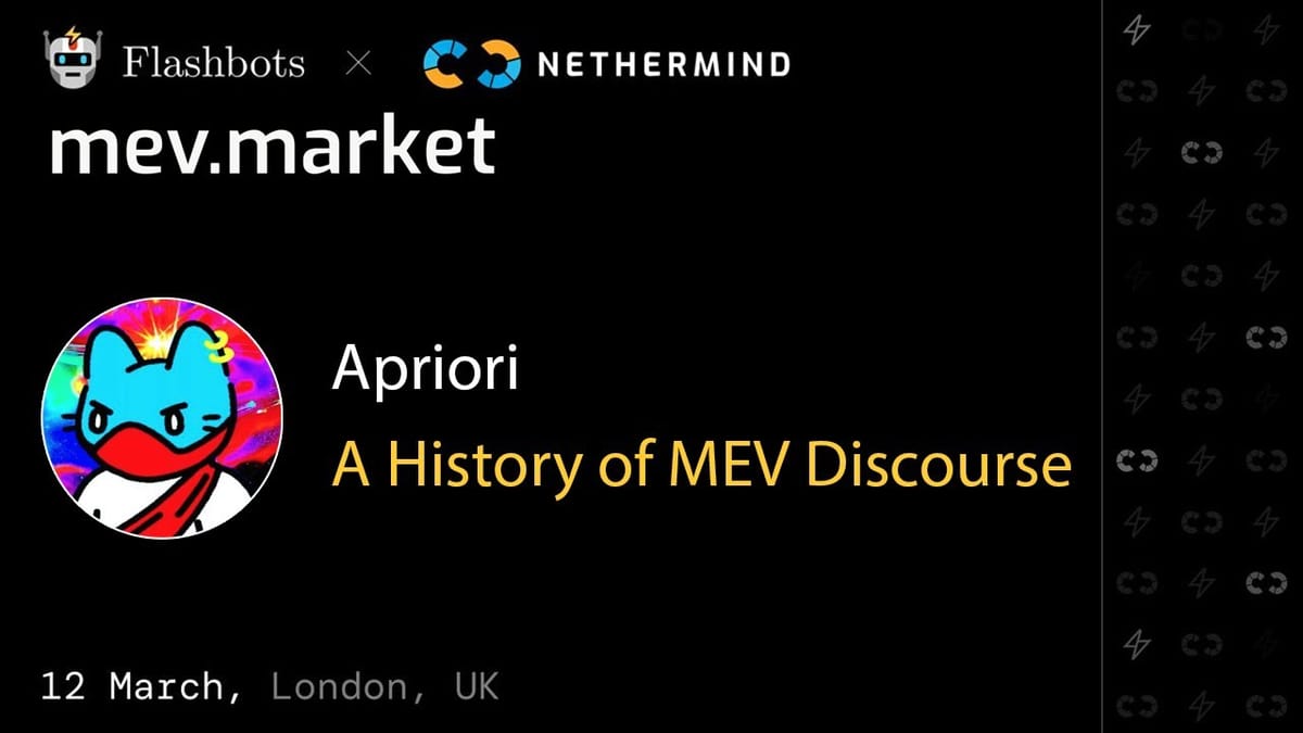 A path dependent topology of MEV discourse