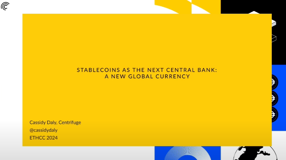 Stablecoins as the next Central Bank (Centrifuge at EthCC)