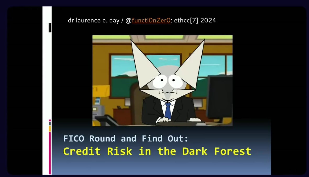 Credit Risk in the Dark Forest (Wildcat at EthCC)